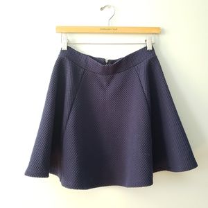 H&M Skirts - H&M Navy Jacquard Circle Skirt | S H&M Skirts - H&M Navy Jacquard Circle Skirt | S